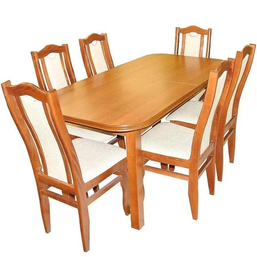 Étkező készlet Lyon 1+6 dió világos