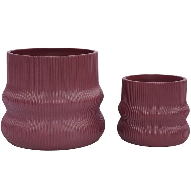 Virágcserép lc5083-2s /15.5x15.5x13.5/bordó