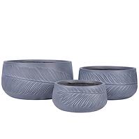 Virágcserép lt14514-3s /28x28x13.5/szürke