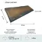 Beton lemez Castano 65x21x3,5 cm,3