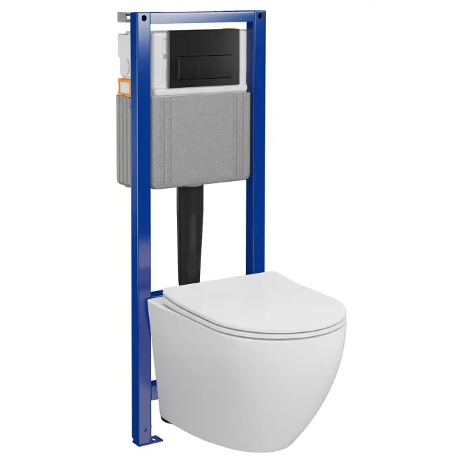Wc készlet Desse Black 677 Vortex