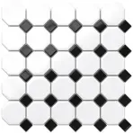 Mozaik Octagon White Classic Mat 29,3/29,3