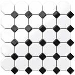 Mozaik Octagon White Classic Mat 29,3/29,3