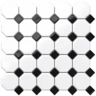 Mozaik Octagon White Classic Mat 29,3/29,3