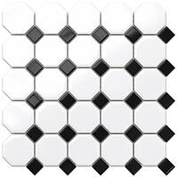 Mozaik Octagon White Classic Mat 29,3/29,3