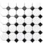 Mozaik Octagon White Classic Mat 29,3/29,3