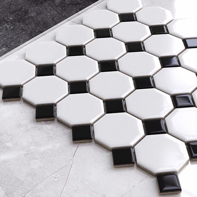 Mozaik Octagon White Classic Mat 29,3/29,3