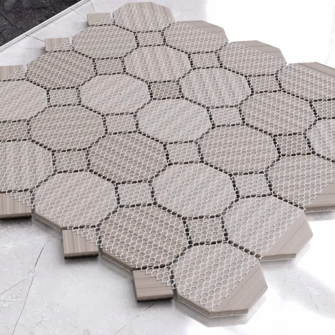 Mozaik Octagon White Classic Mat 29,3/29,3,3