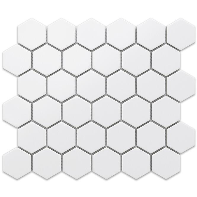 Mozaik hexagon White Mat Big 27,7/32,3