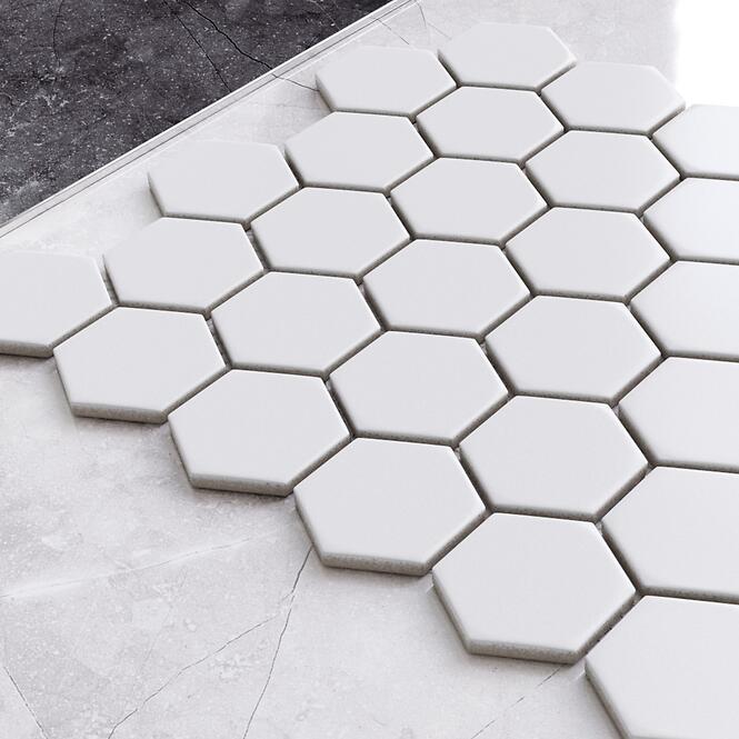 Mozaik hexagon White Mat Big 27,7/32,3