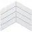 Mozaik Big Chevron White 21,5/31,6