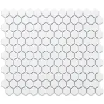 Mozaik hexagon White Mat Small 26/30