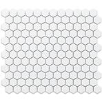 Mozaik hexagon White Mat Small 26/30