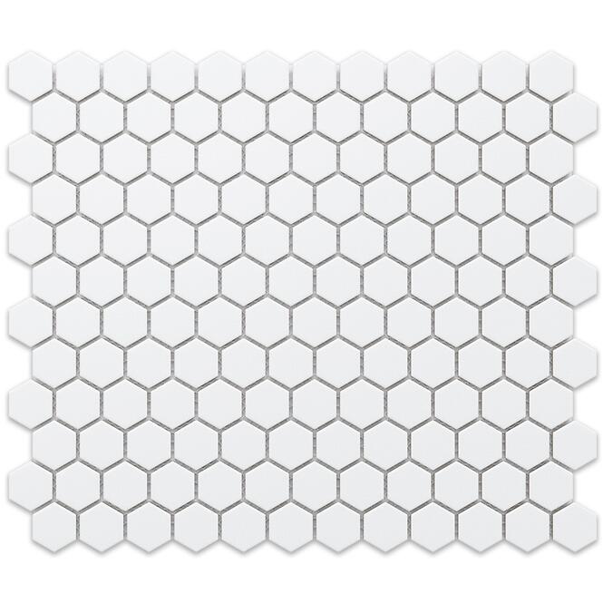 Mozaik hexagon White Mat Small 26/30