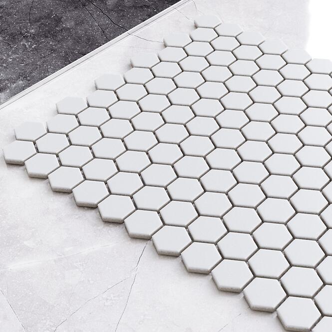Mozaik hexagon White Mat Small 26/30,2