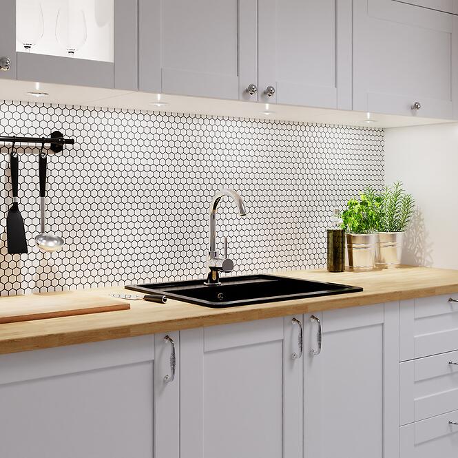 Mozaik hexagon White Mat Small 26/30,4