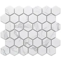 Mozaik hexagon Classic Carrara Mat 27,7/32,3