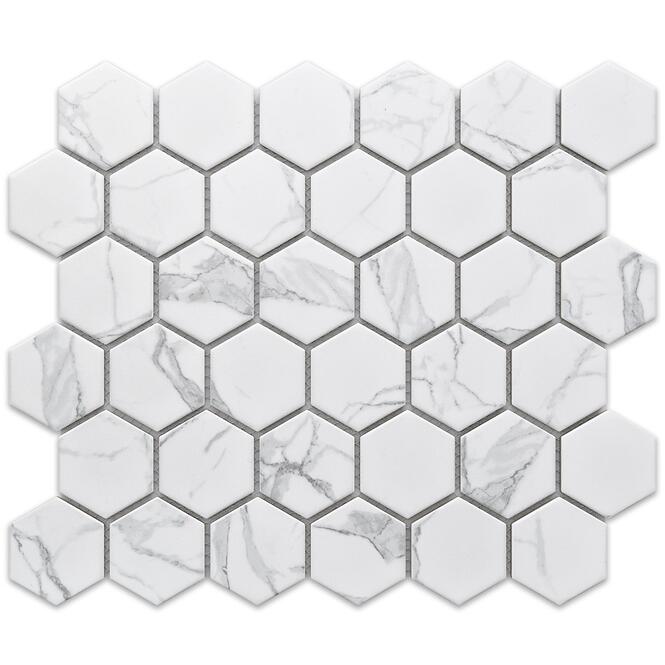 Mozaik hexagon Classic Carrara Mat 27,7/32,3