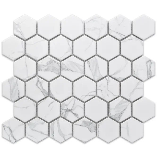 Mozaik hexagon Classic Carrara Mat 27,7/32,3