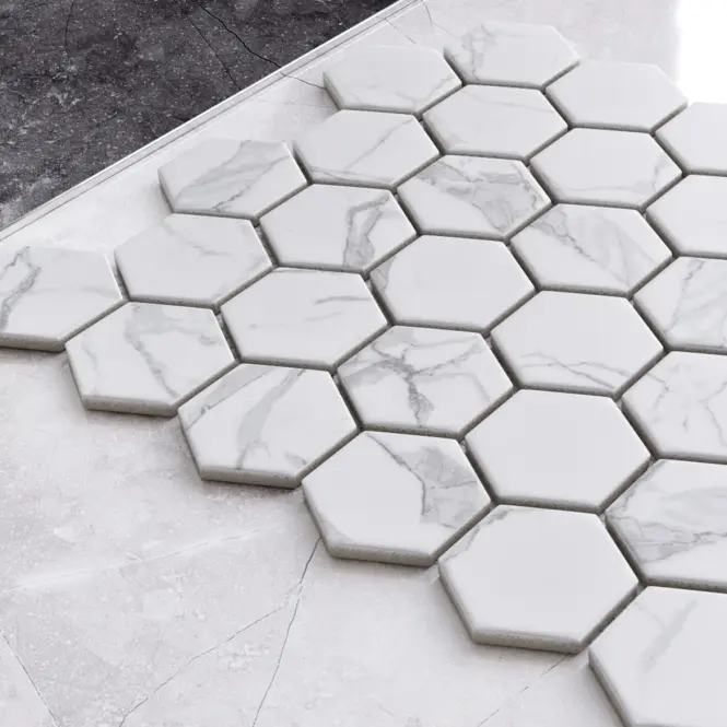 Mozaik hexagon Classic Carrara Mat 27,7/32,3,2