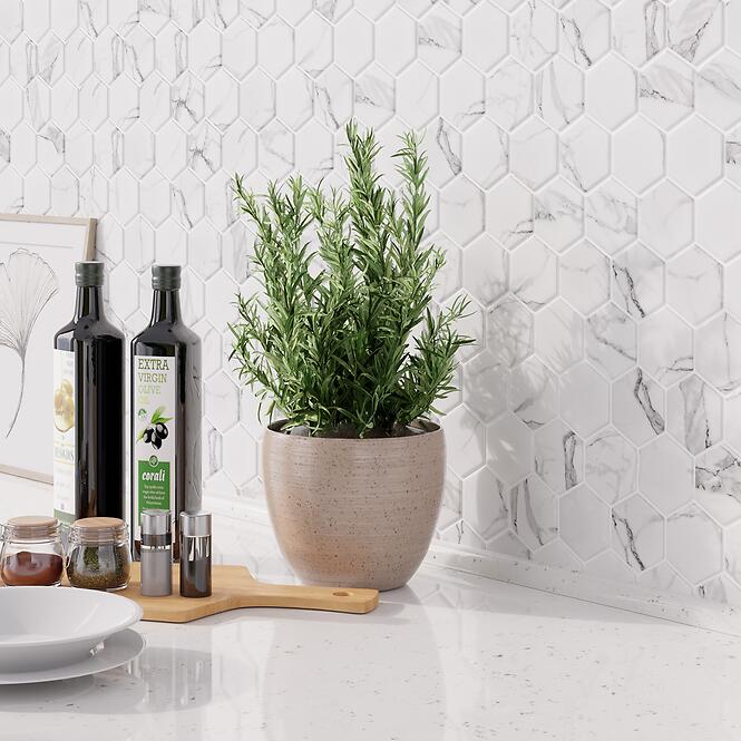 Mozaik hexagon Classic Carrara Mat 27,7/32,3