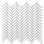 Mozaik Mini Chevron White Gloss 27/28