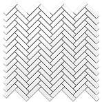 Mozaik Mini Chevron White Gloss 27/28