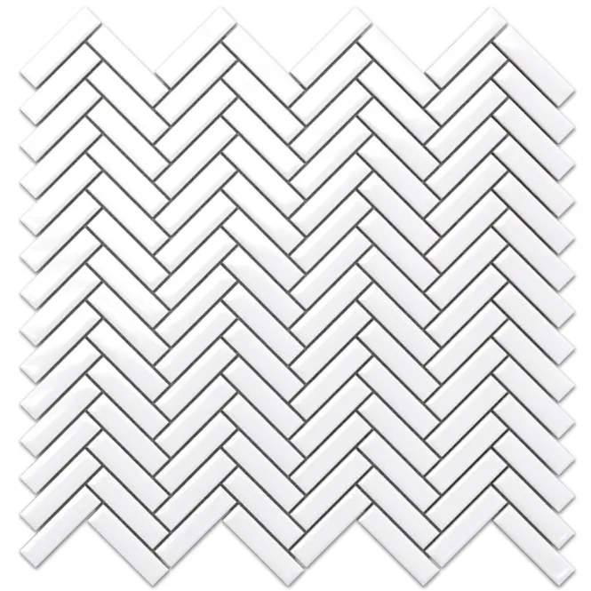 Mozaik Mini Chevron White Gloss 27/28