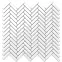 Mozaik Mini Chevron White Gloss 27/28