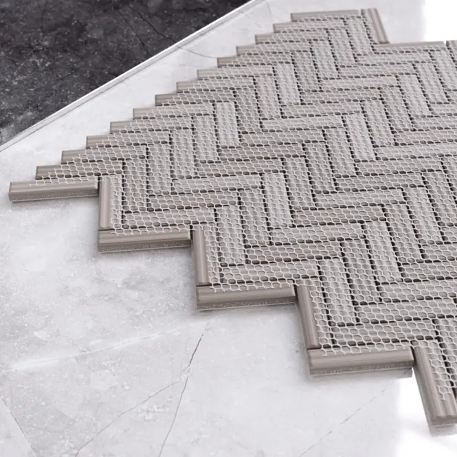 Mozaik Mini Chevron White Gloss 27/28,3