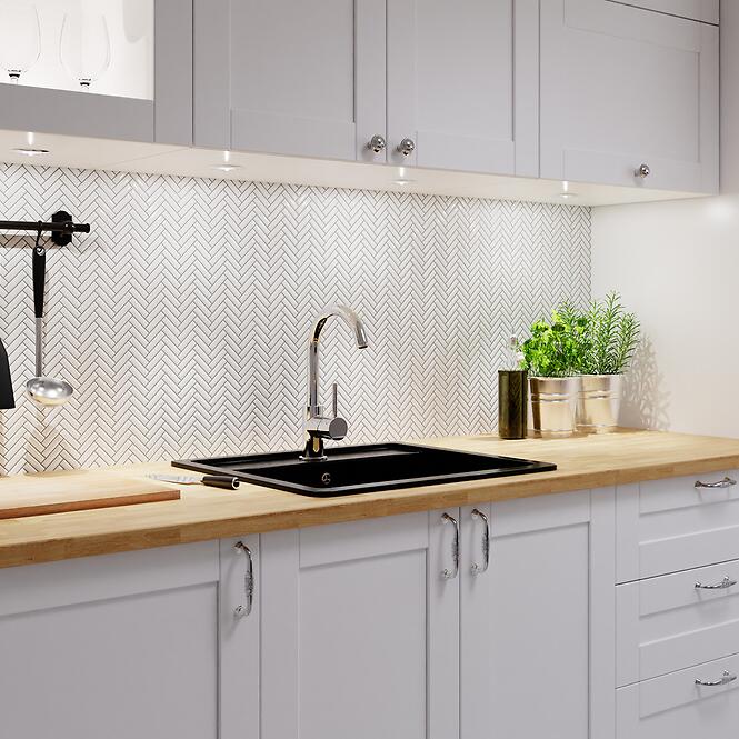 Mozaik Mini Chevron White Gloss 27/28