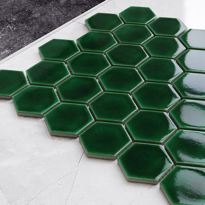 Mozaik hexagon Deep Green 27,7/32,3