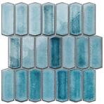 Mozaik hexagon Long Silk Blue 27,9/27,9