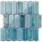 Mozaik hexagon Long Silk Blue 27,9/27,9
