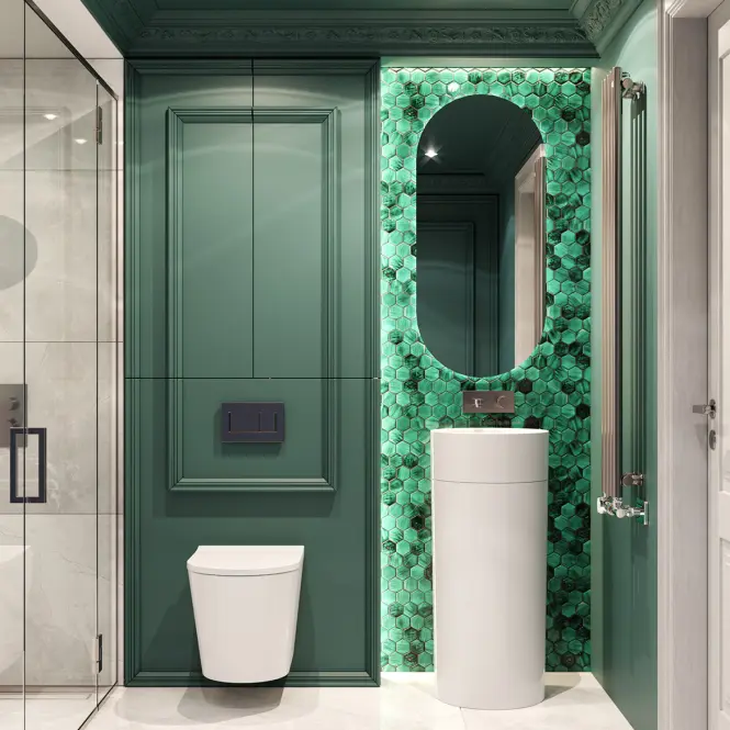 Mozaik hexagon Mykonos Green 27/31,2,6