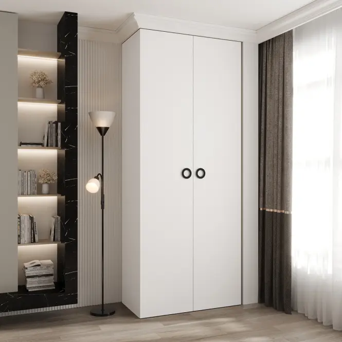 Szekrény Como 1-100 (40) fehér/fekete