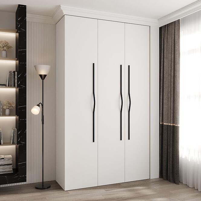 Szekrény Como 2-140 (40) fehér/fekete,9