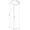 Szekrény Snow 01 S 47 cm fényes fehér/alpesi fehér,3