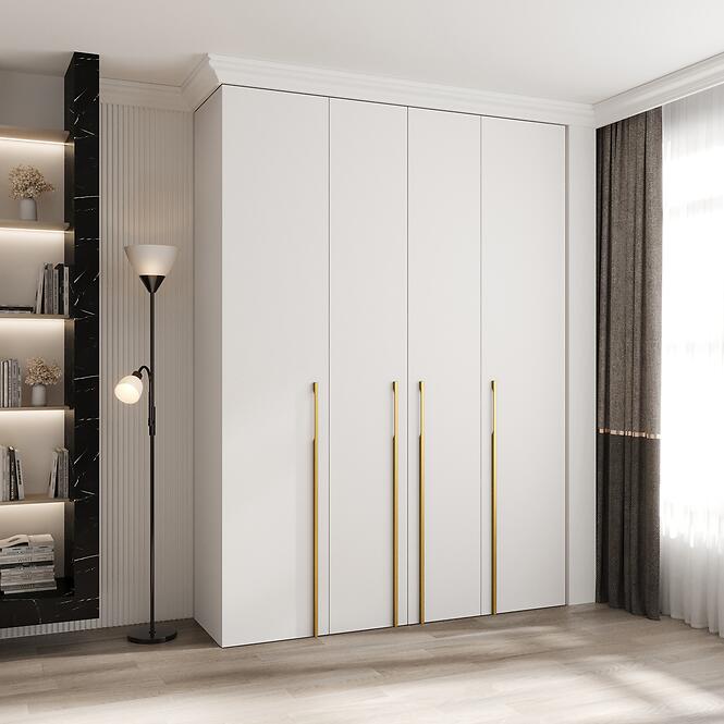 Szekrény Como 3-180 (50) fehér/arany