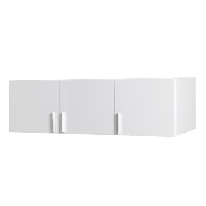 Szekrény Snow 04A 136 cm felső szekrény tripla ajtó fehér fényes/alpesi fehér