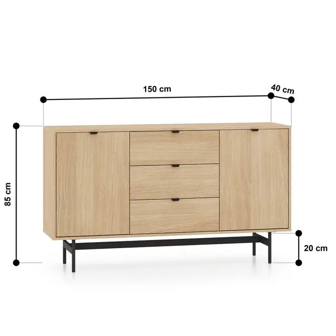 Komoda 05 Reynos Dąb Mavelie,2