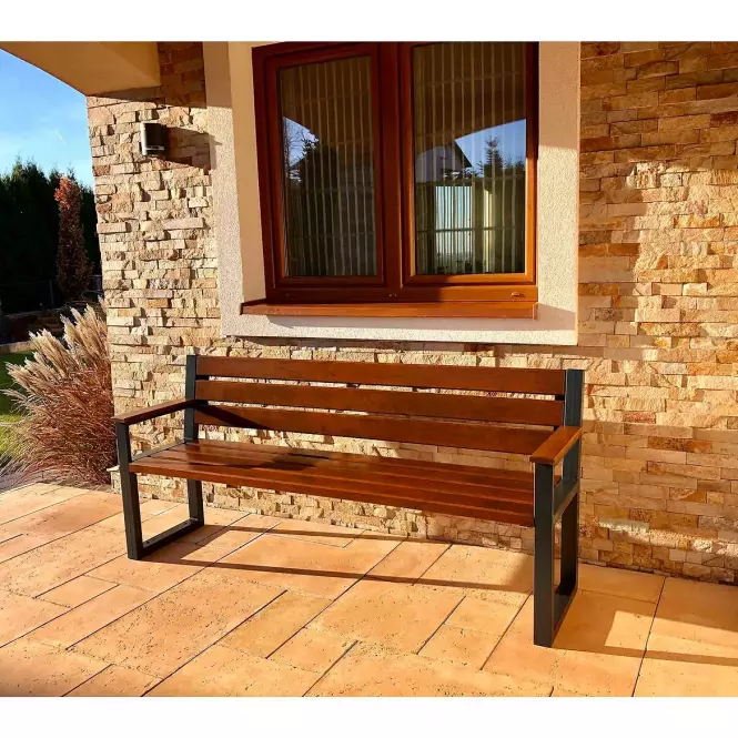 Palisander modern pad háttámlával