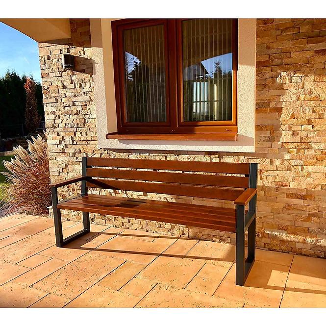 Palisander modern pad háttámlával