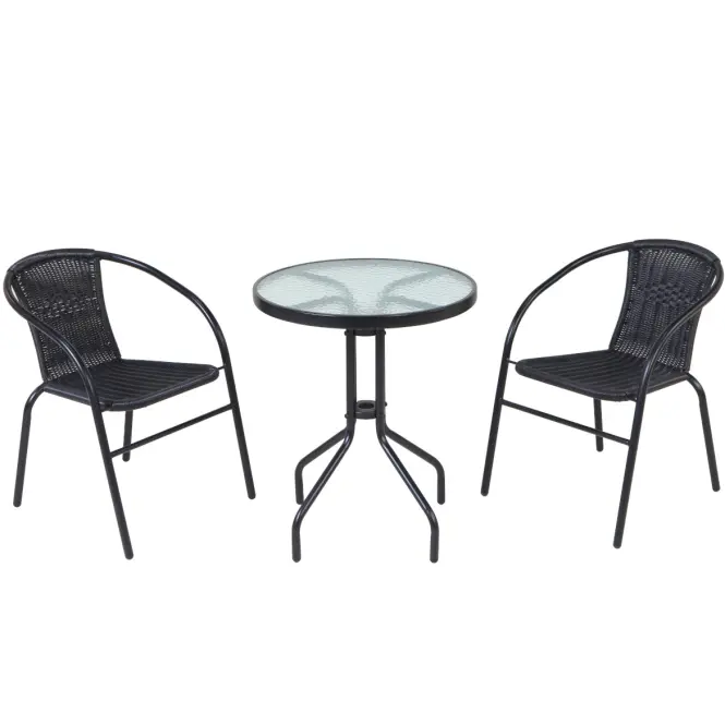 TechnoRattan szék Bistro fekete,4