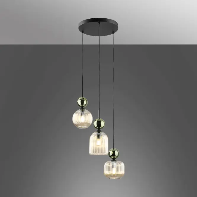 Lámpa SOPHIA GREEN COGNAC 11148 PL3
