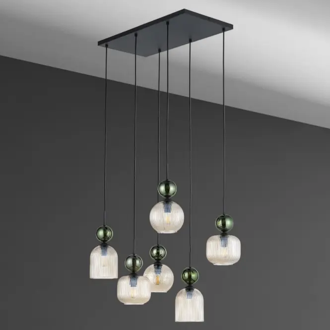 Lámpa SOPHIA GREEN COGNAC 11150 LW6