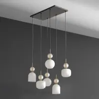 Lámpa SOPHIA COGNAC WHITE 11594 PL6