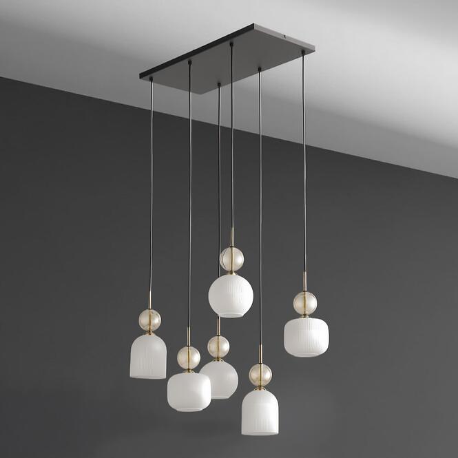 Lámpa SOPHIA COGNAC WHITE 11594 PL6