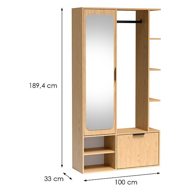 Előszobafal Nala Bookmatch