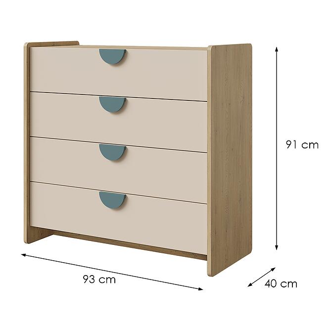Komód Lexi 10 Cremona/Macadamia/Tenger